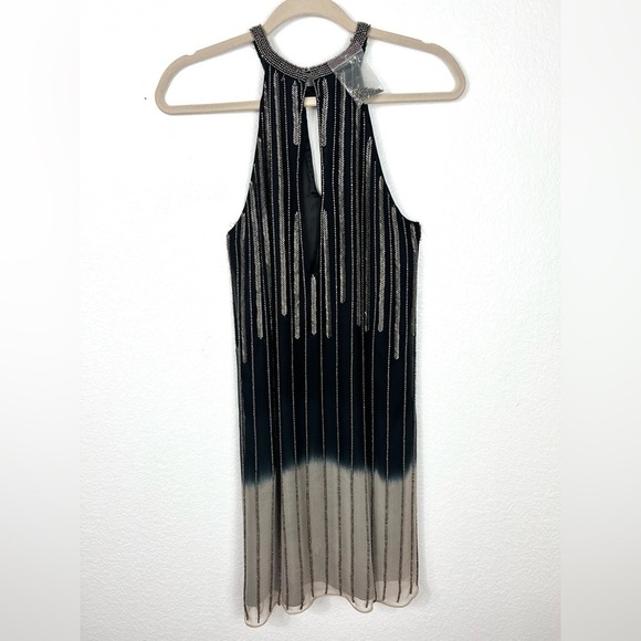 Parker Black Label Sansa Dress black ombré with beading size 2 - Picture 5 of 10